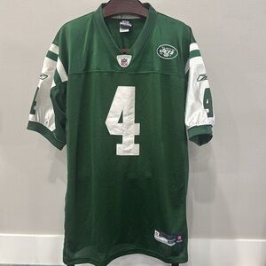 Reebok New York Jets Brett Favre Authentic 2008 On Field Home Jersey.  Sz 50-XL